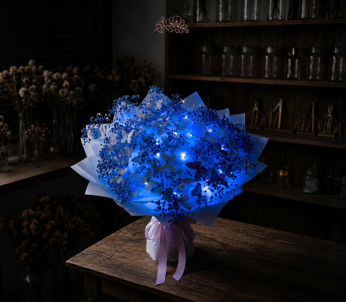 Glowing Butterfly Bouquet