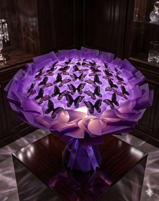 Glowing Butterfly Bouquet